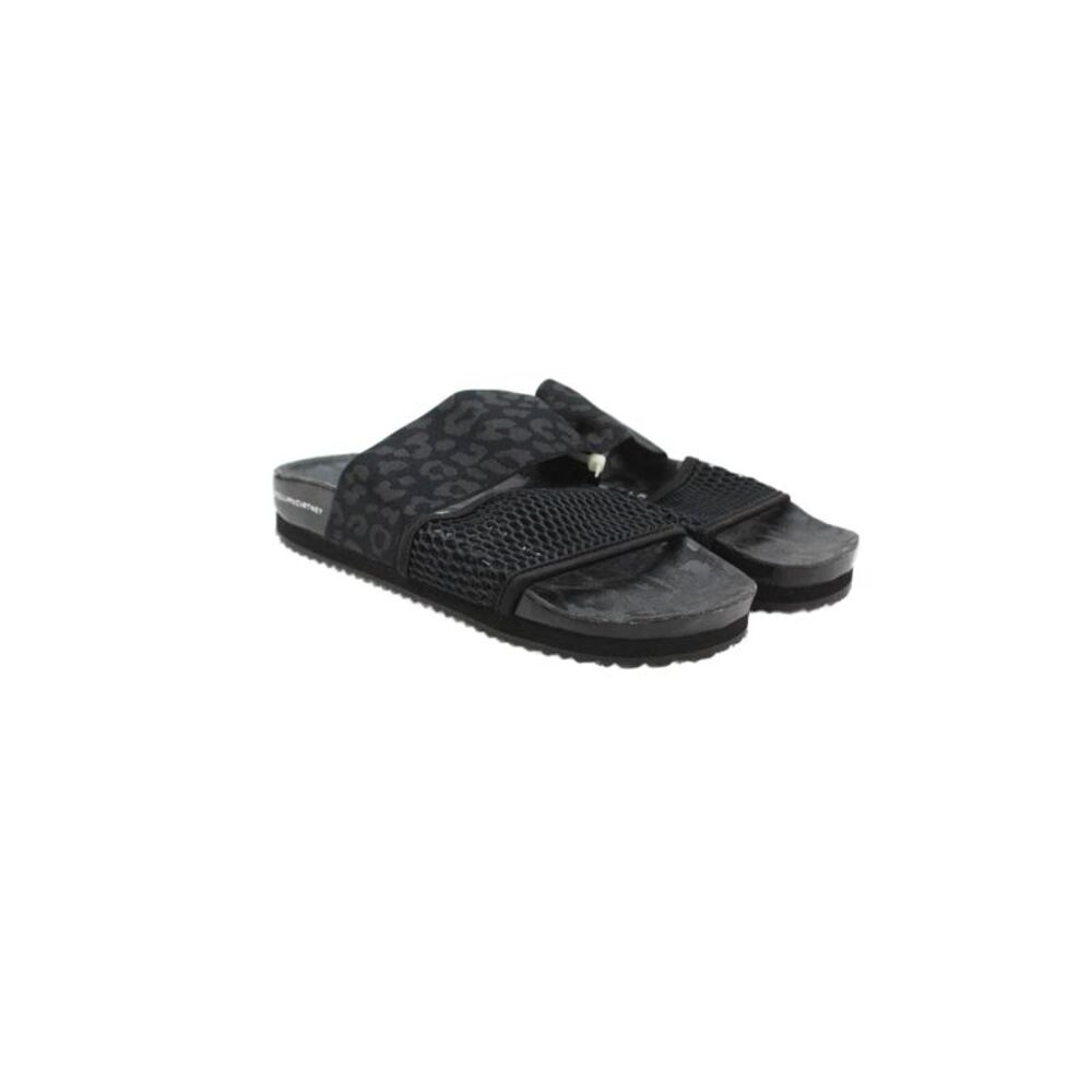 Adidas by Stella McCartney Women's Open Toe Mesh Slide Sandals Black Size 5